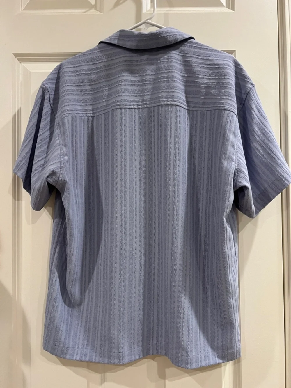 Men’s Scotch and Soda textured stripe pocket short sleeve button down size small - Picture 3 of 8